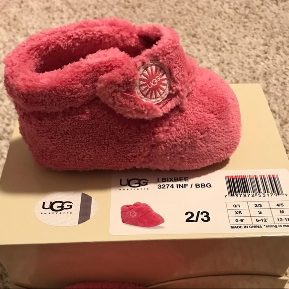 UGG Other - Baby Ugg slippers size 2-3, 6-12 months. Pink